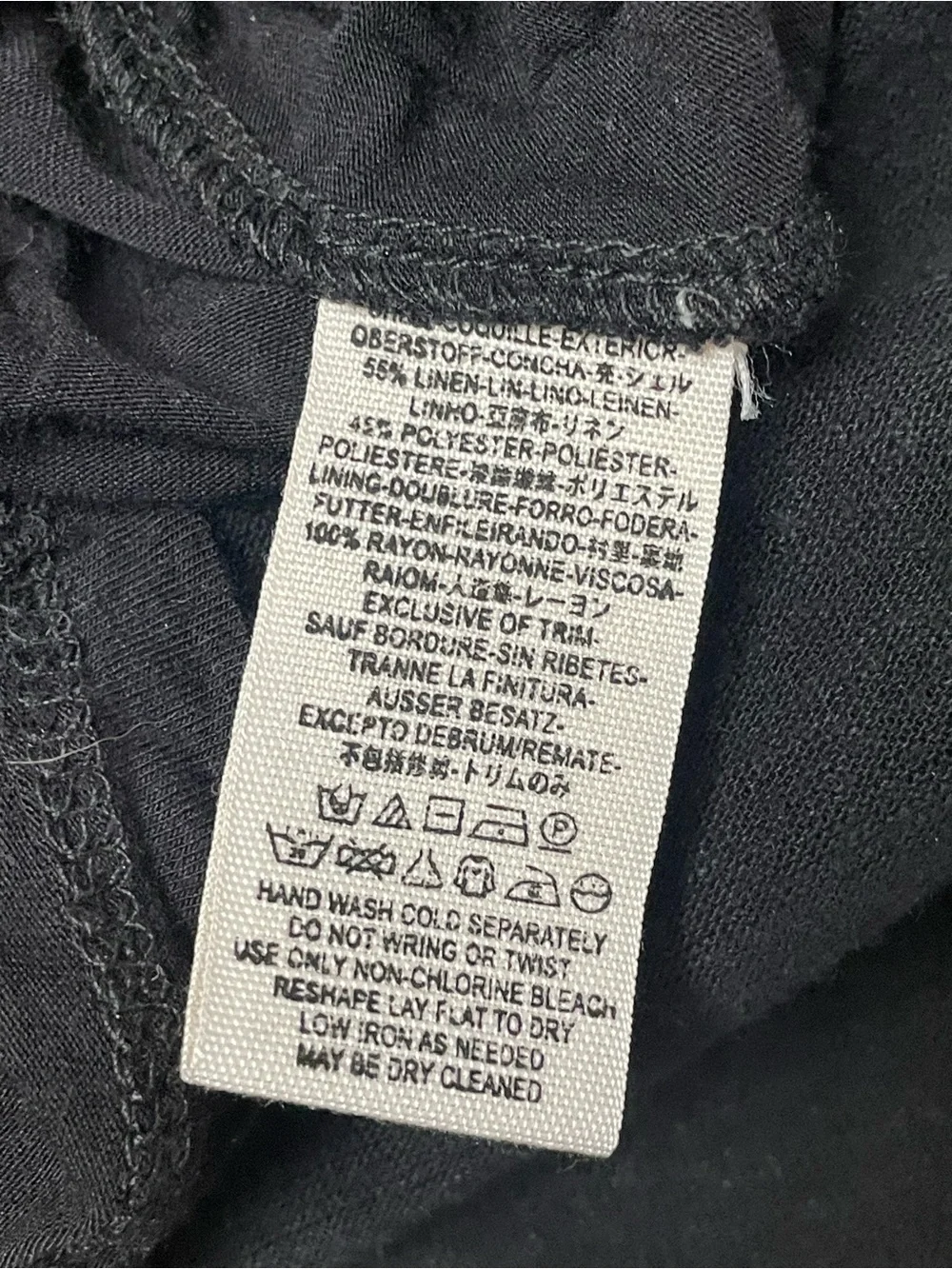 Free People Large linen blend dress pockets